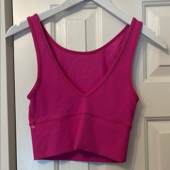 Lululemon Pink Ribbed Tank Top - Picture 2 of 3